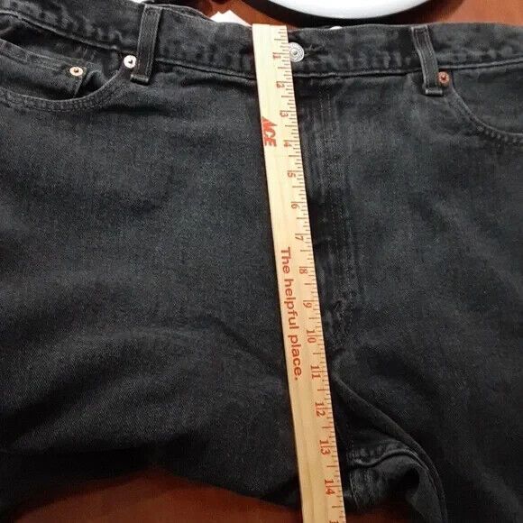Levi's 505 regular fit jeans size 42X32 black - Picture 12 of 16